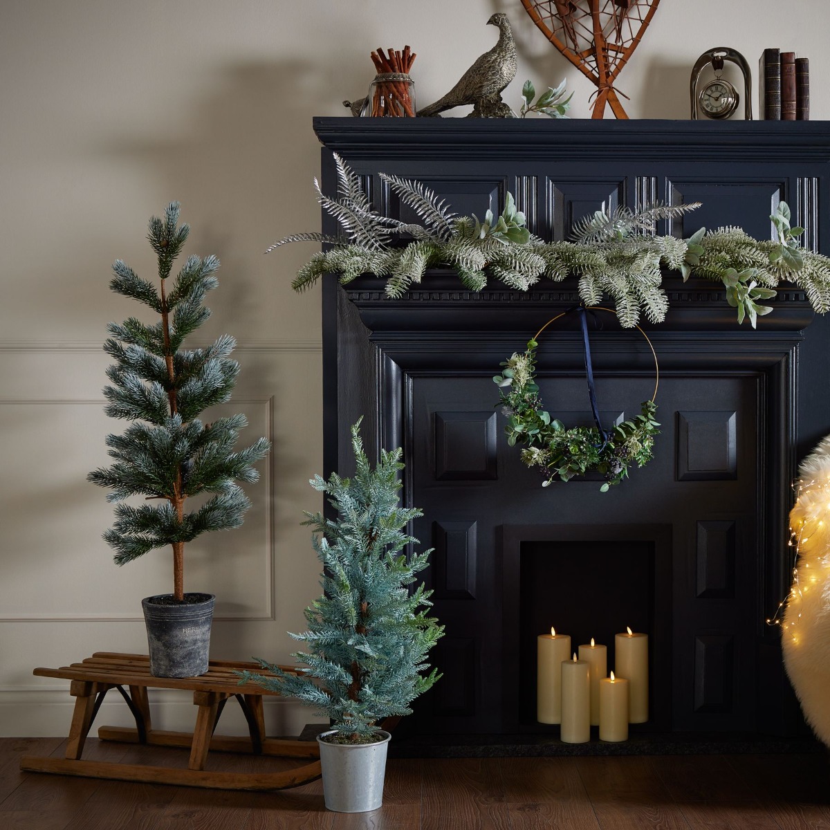 Christmas Fir Tree in Stone Pot by Hill Interiors | Style Our Home