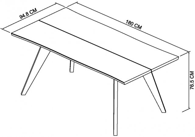 Bentley Designs Cadell Aged & Weathered Oak Dining Table - 6 Seater  