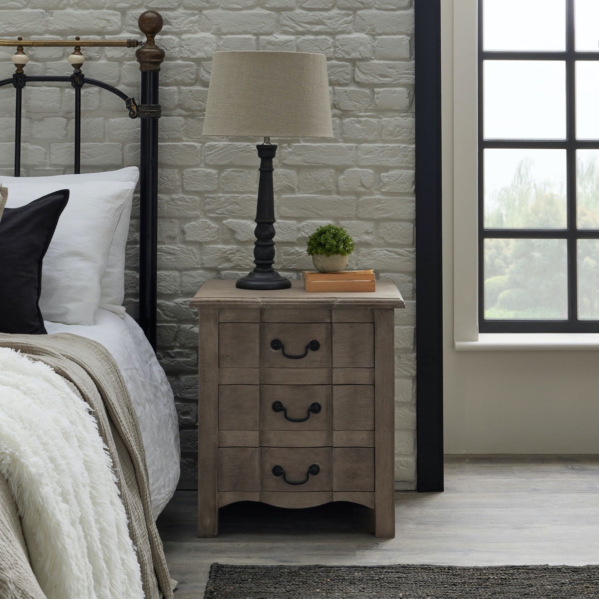 Copgrove Collection 3 Drawer Bedside Table | Style Our Home
