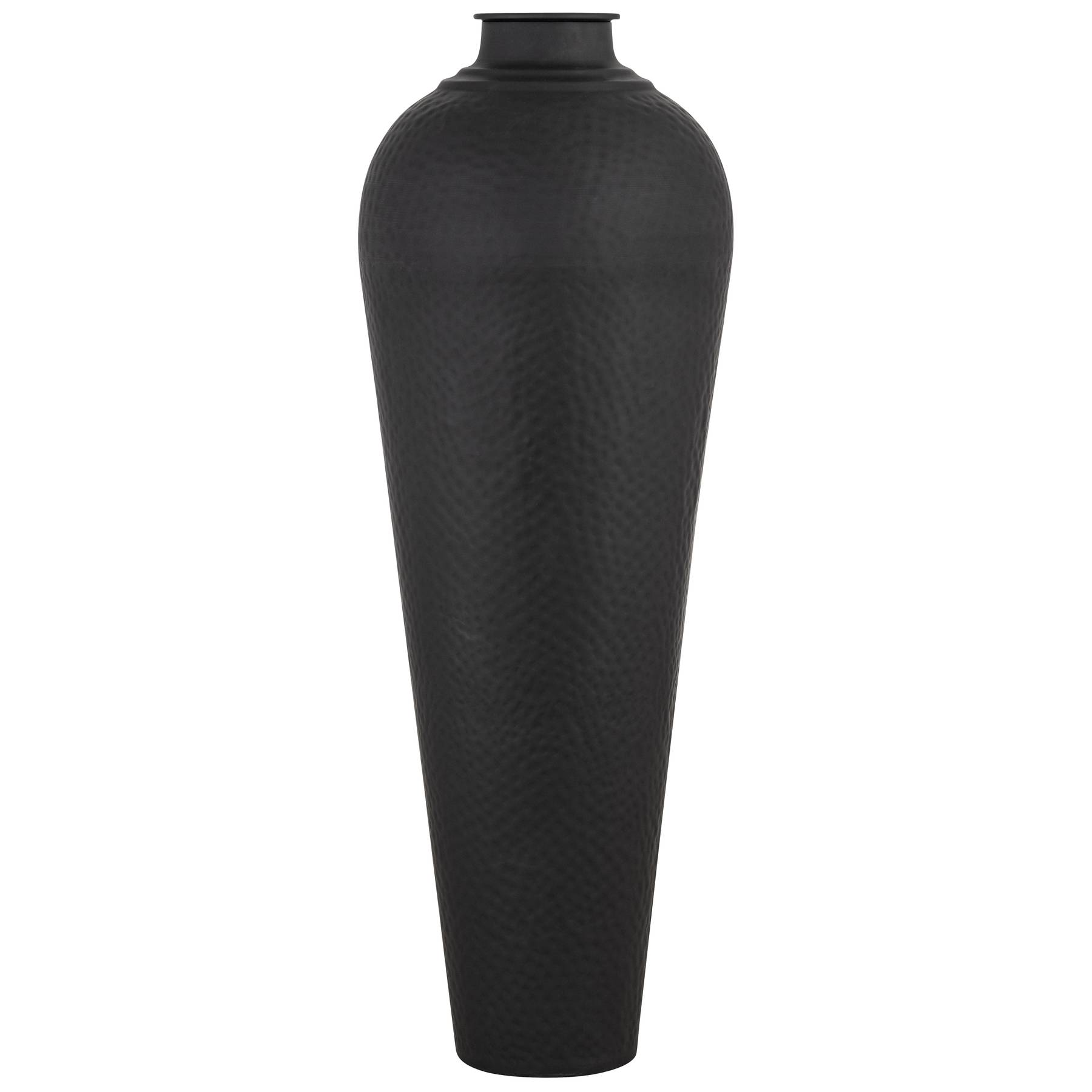 Matt Black Large Hammered Vase With Lid by Hill Interiors | Style Our Home  
