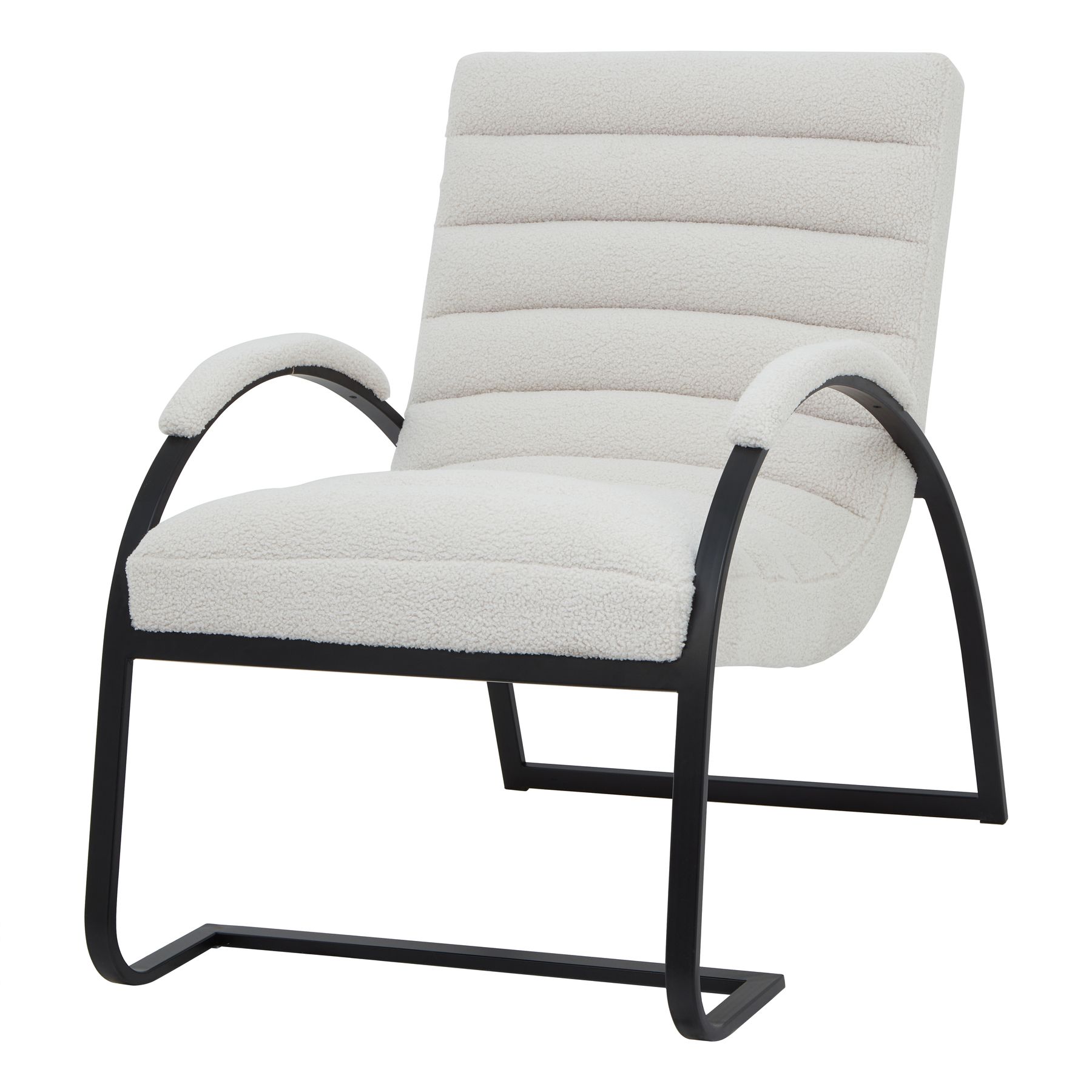 Boucle Ribbed Ark Chair by Hill Interiors | Style Our Home  