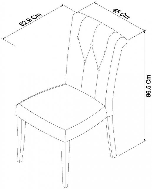 Hampstead Two Tone Upholstered Rollback Chair (a pair) - Style Our Home
