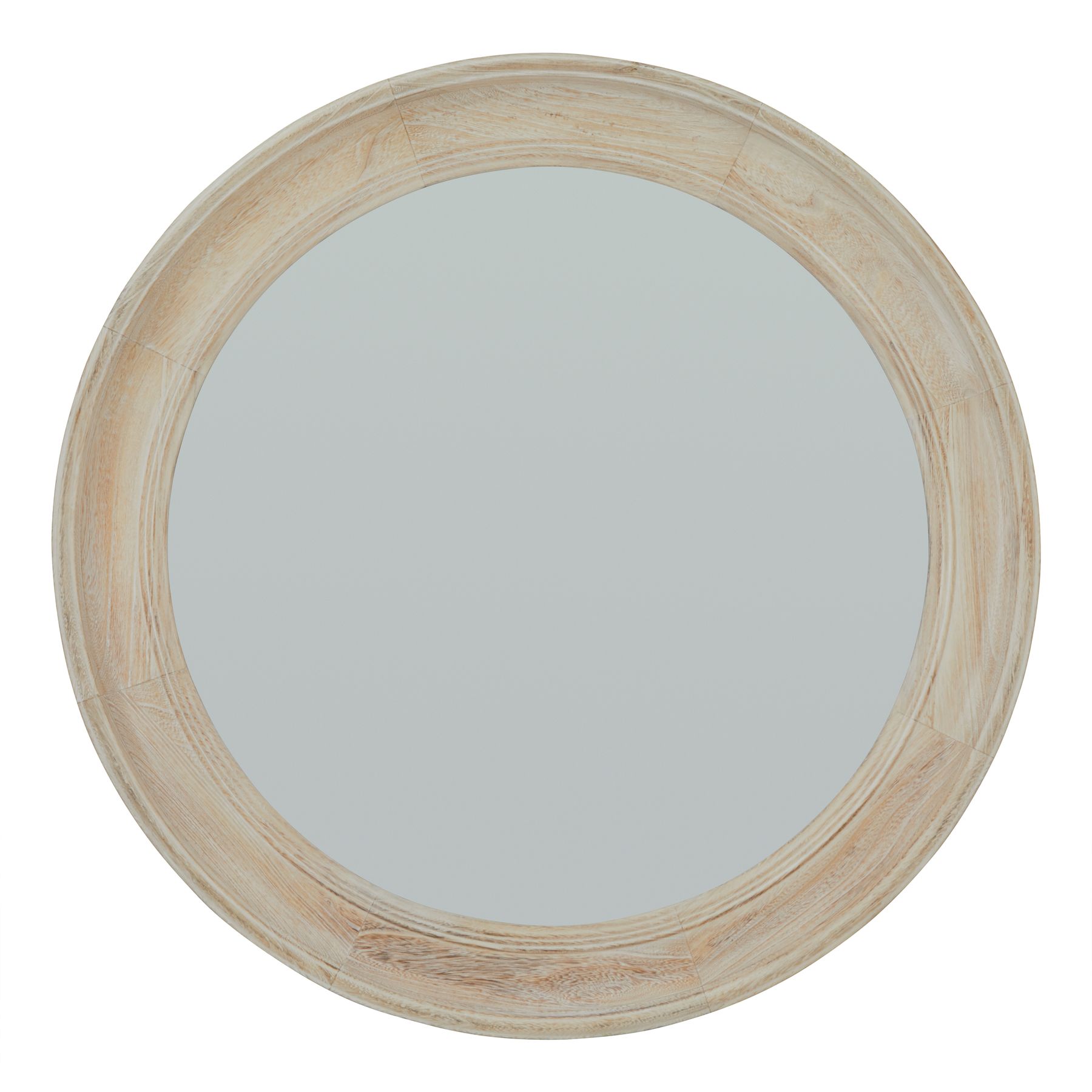 Washed Wood Round Framed Mirror by Hill Interiors | Style Our Home  
