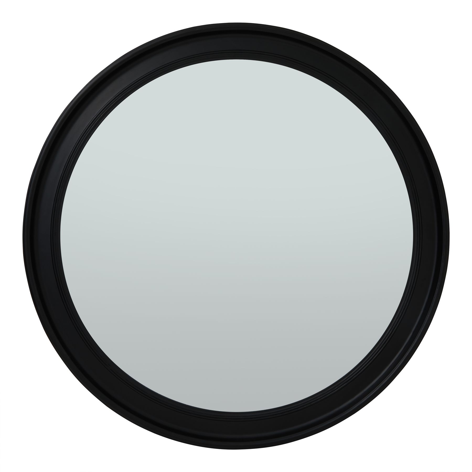 Black Wood Round Framed Large Mirror by Hill Interiors | Style Our Home  