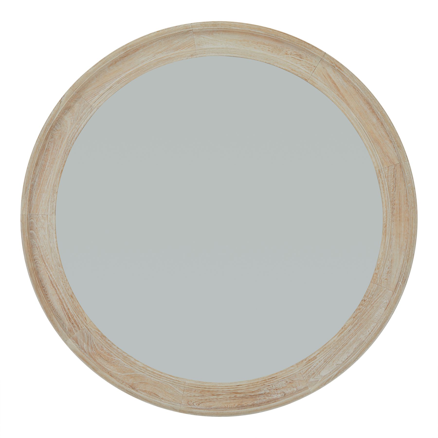 Washed Wood Round Framed Large Mirror by Hill Interiors | Style Our Home  