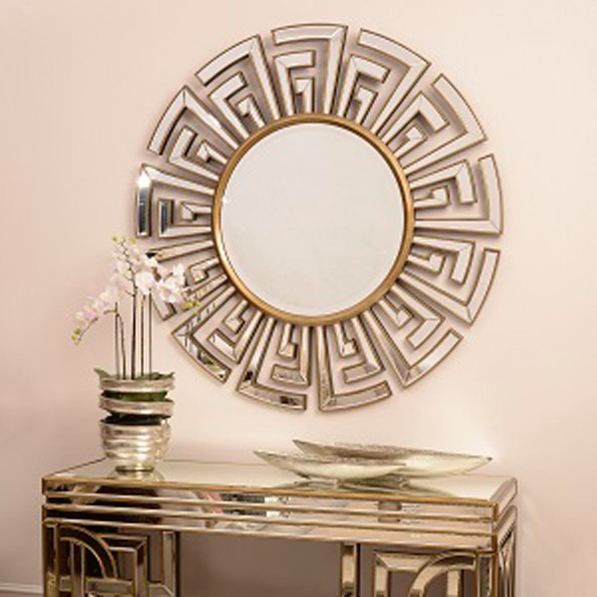 Claridge Deco Round Mirror by Libra Designs | Style Our Home
