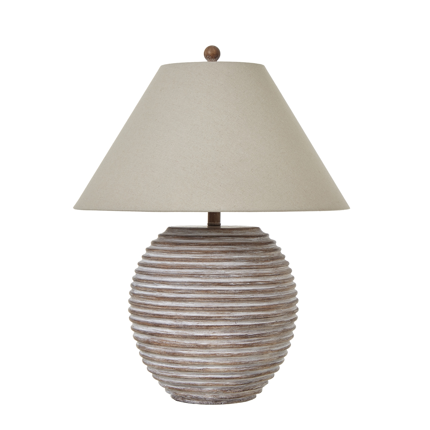 Saturn Table Lamp With Linen Shade by Hill Interiors | Style Our Home  