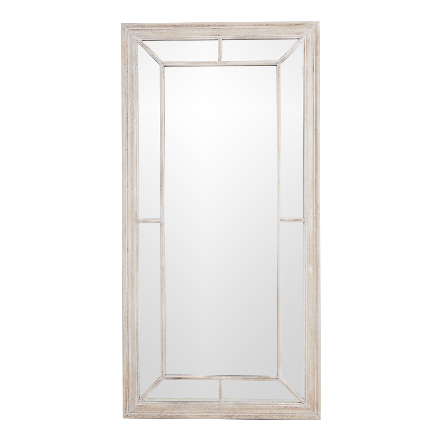 Large Washed Wood Framed Window Mirror by Hill Interiors | Style Our Home  