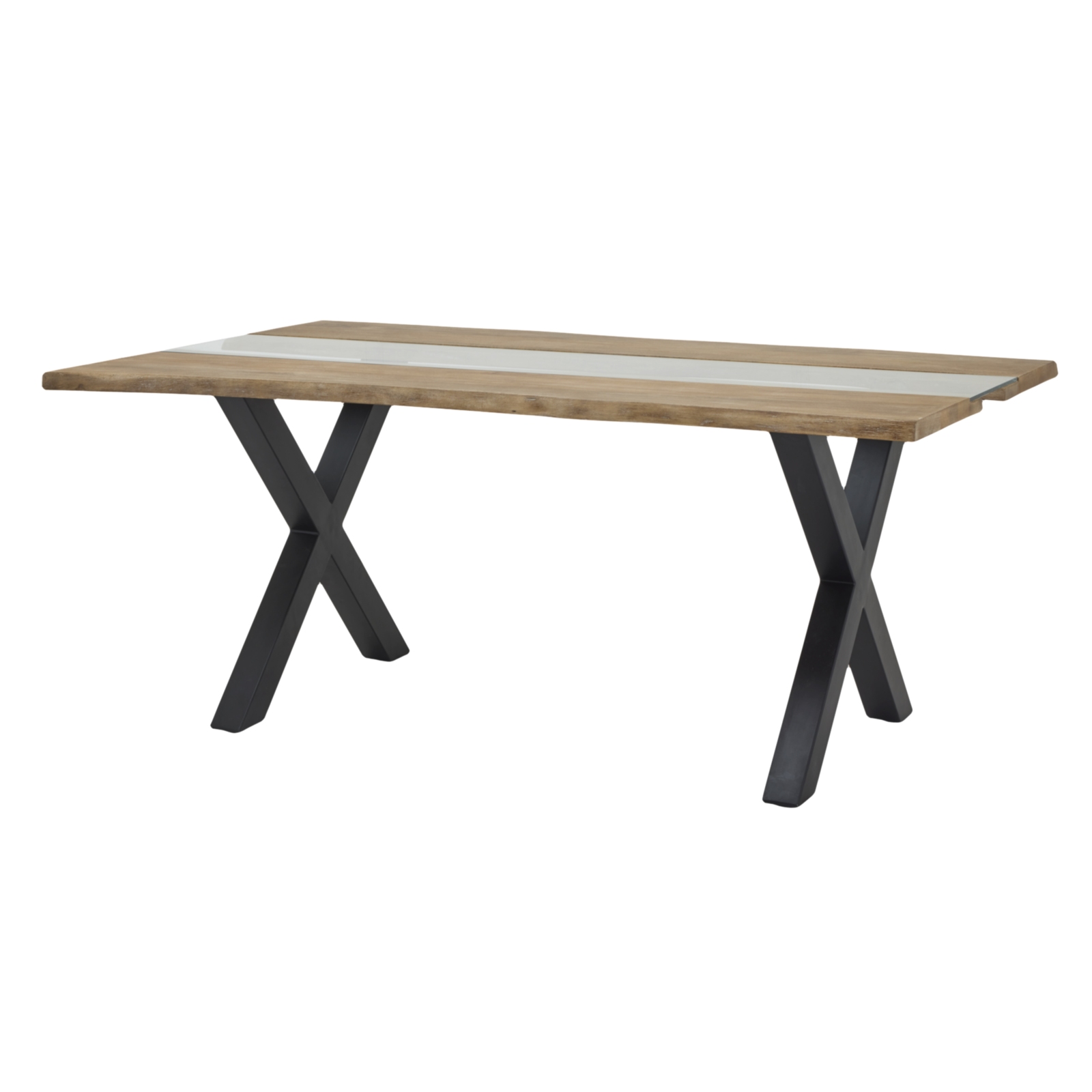 Live Edge Collection Light Acacia River Dining Table by Hill Interiors | Style Our Home  