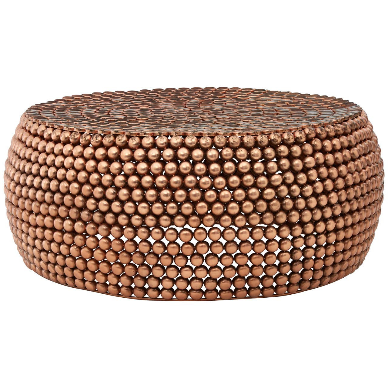 Templexa Beaded Iron Copper Coffee Table by Prestige Designs | Style Our Home
