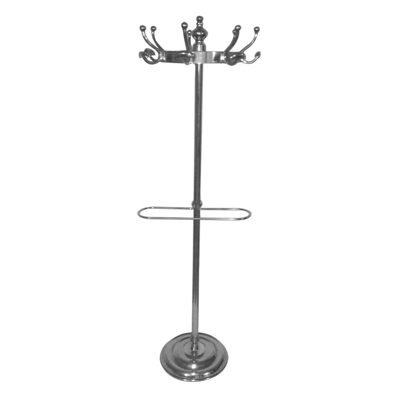 Arrivon Floor Standing Polished Aluminium Coat Stand by Prestige Designs | Style Our Home