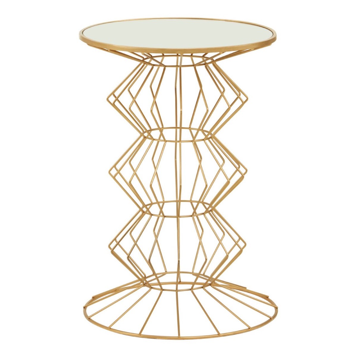 Yaro Gold Finish Table by Prestige Designs | Style Our Home