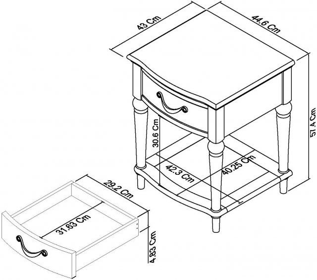Montreux Urban Grey 1 Drawer Nightstand - Style Our Home