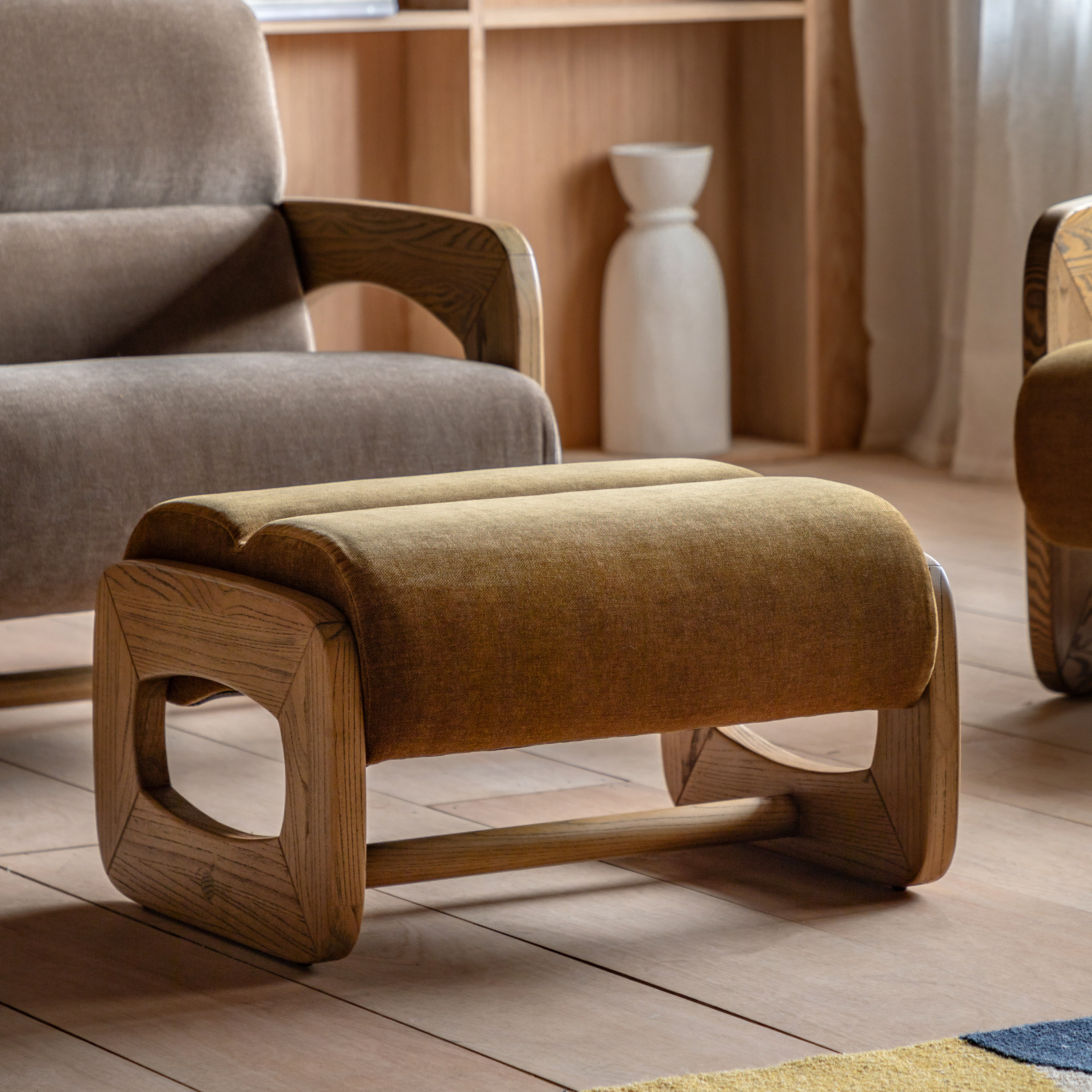Marcello Footstool Verona Golden by Gallery Living | Style Our Home
