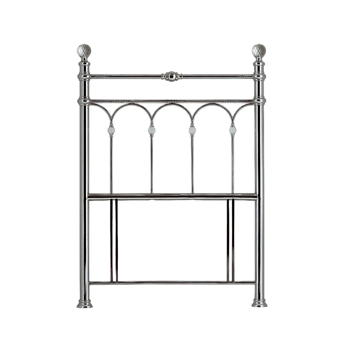 Krystal Antique Nickel 3' Single Headboard - Style Our Home 