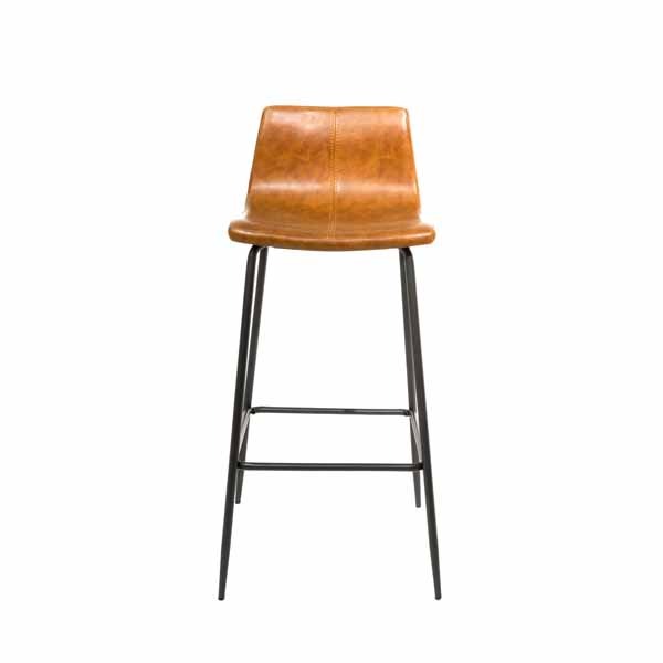 Barracuda Barstool Vegan Leather Tan SET OF 2 by Bluebone | Style Our Home