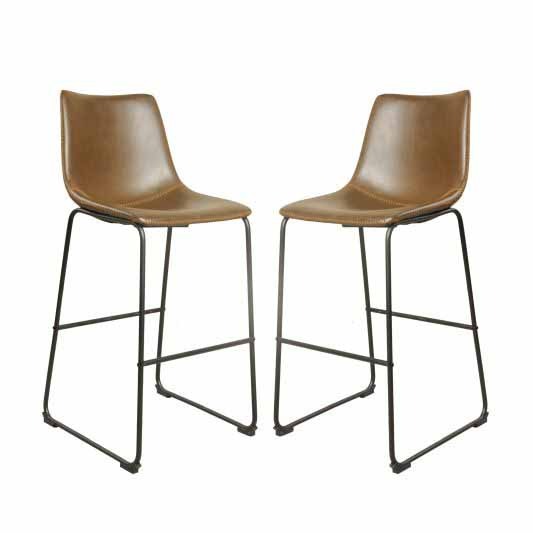 Cooper Bar Stool Chestnut SET OF 2 by Bluebone | Style Our Home