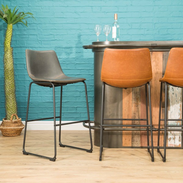 Cooper Bar Stool Grey SET OF 2 by Bluebone | Style Our Home