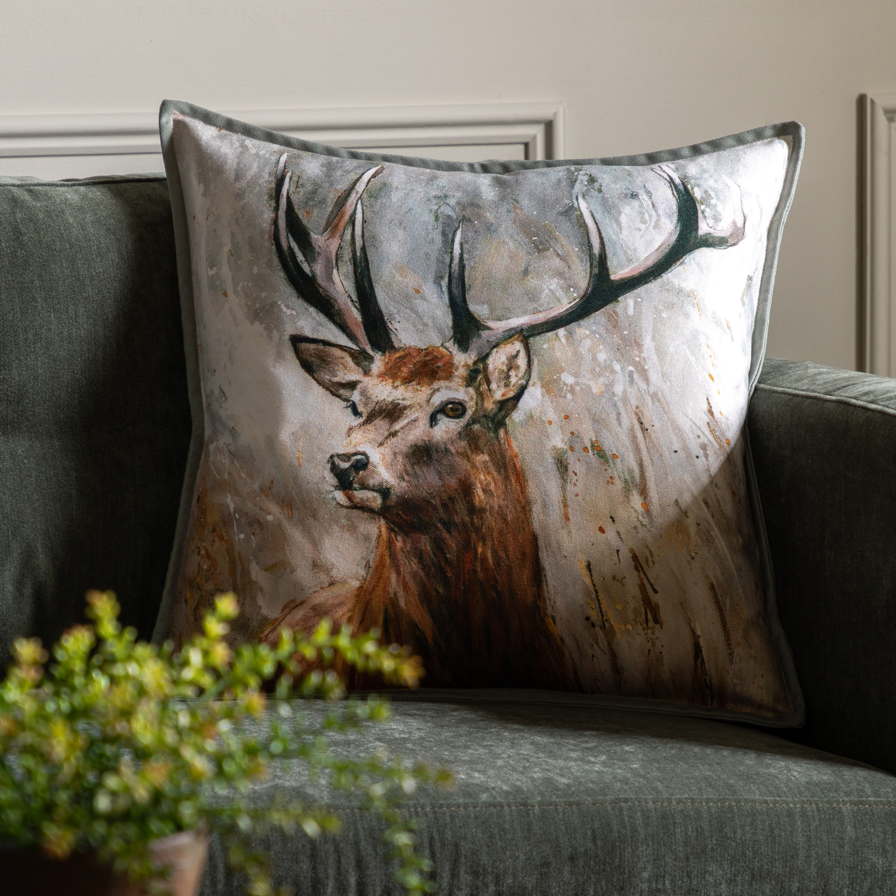 Woodlano Stag Cushion (Pair) by Gallary Living | Style Our Home