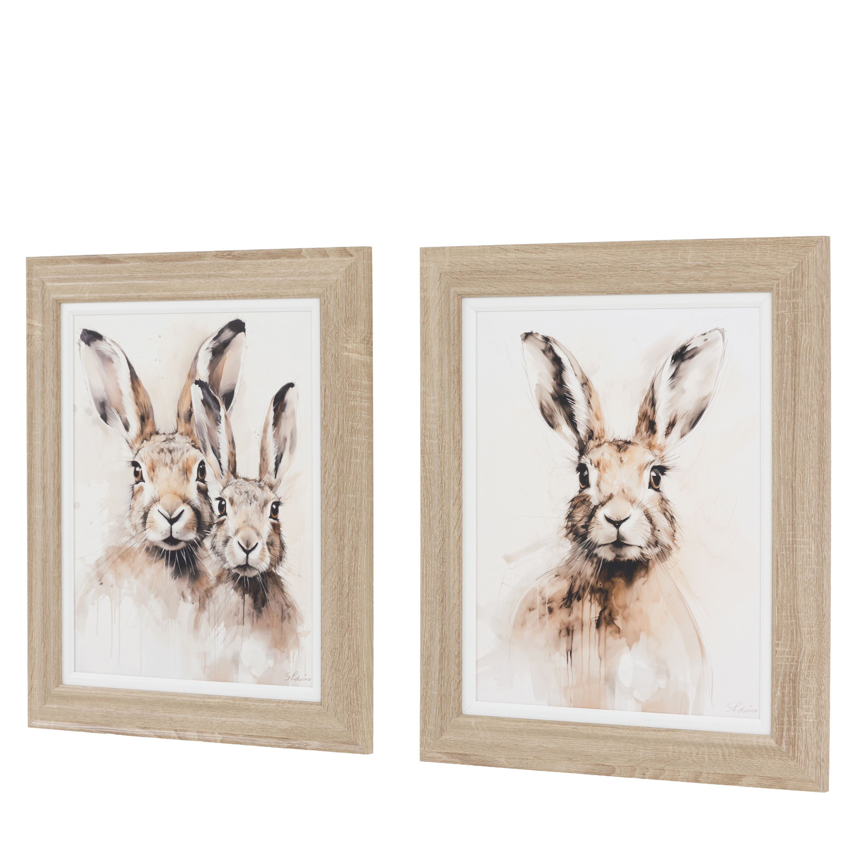 Woodano Whiskers Framed Canvas Set of 2 by Gallery Living | Style Our Home