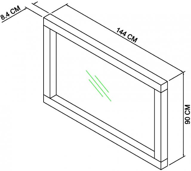 Turin Dark Oak Wall Mirror - Style our Home