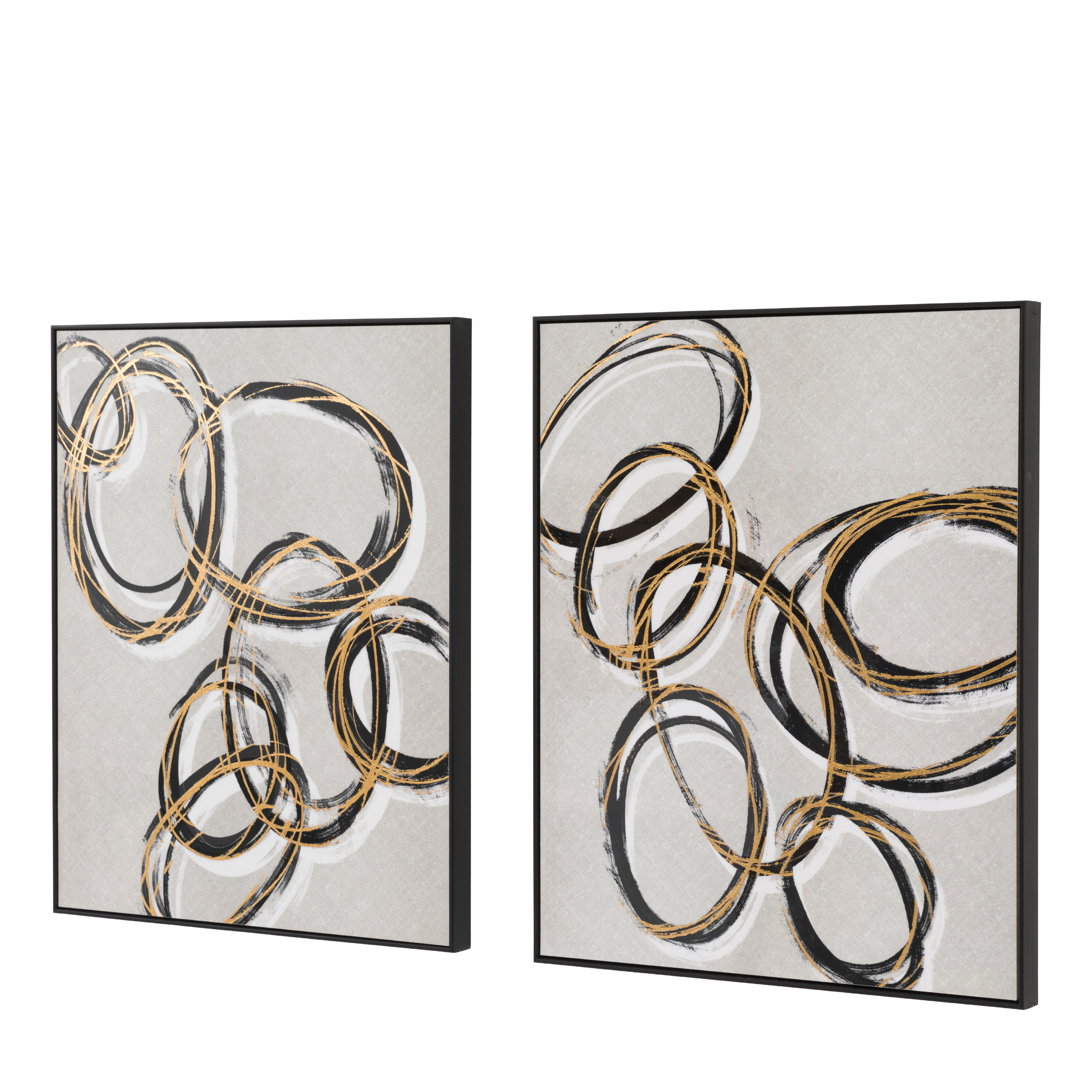 Boldano as Gold Framed Canvas Set of 2 by Gallery Living | Style Our Home