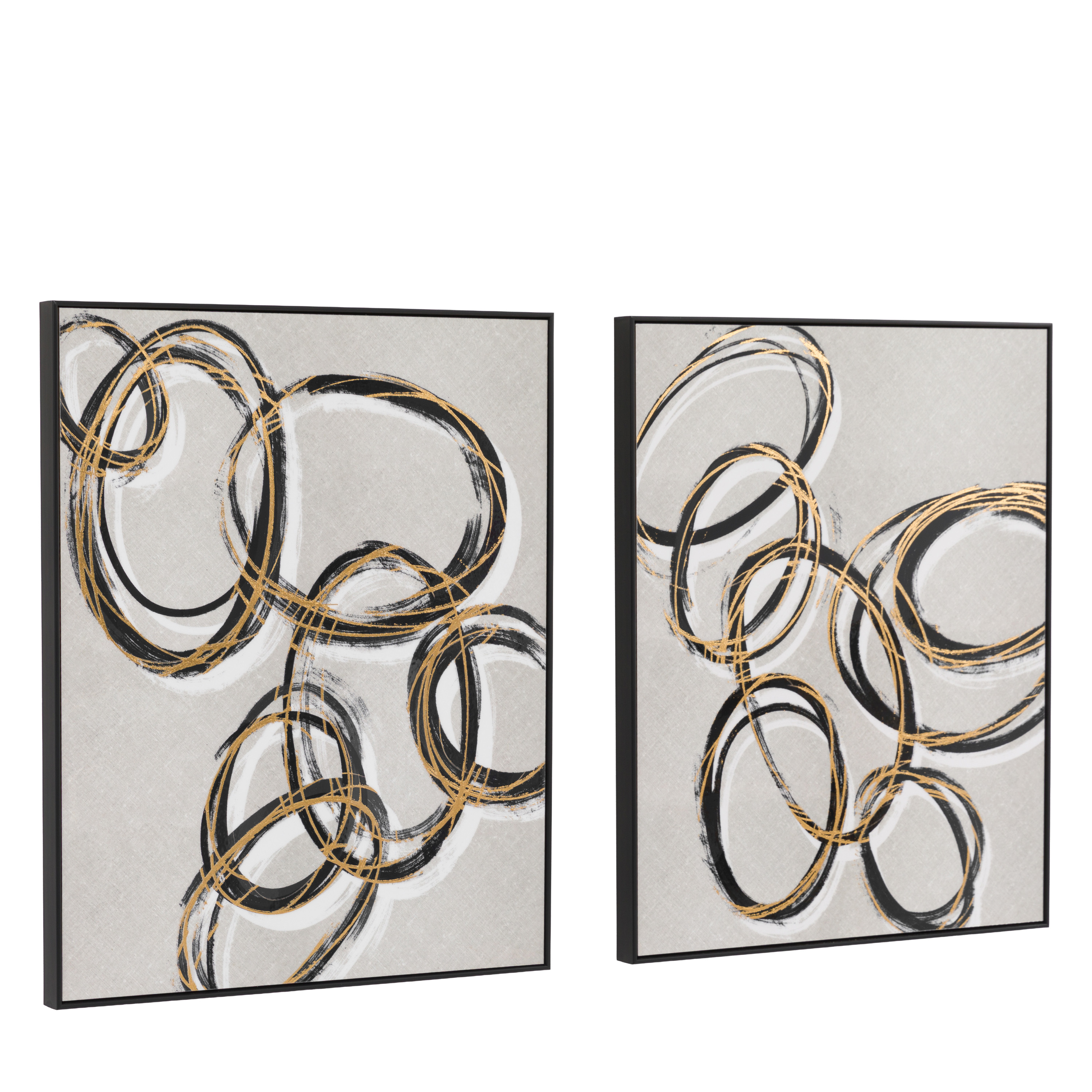 Boldano as Gold Framed Canvas Set of 2 by Gallery Living | Style Our Home