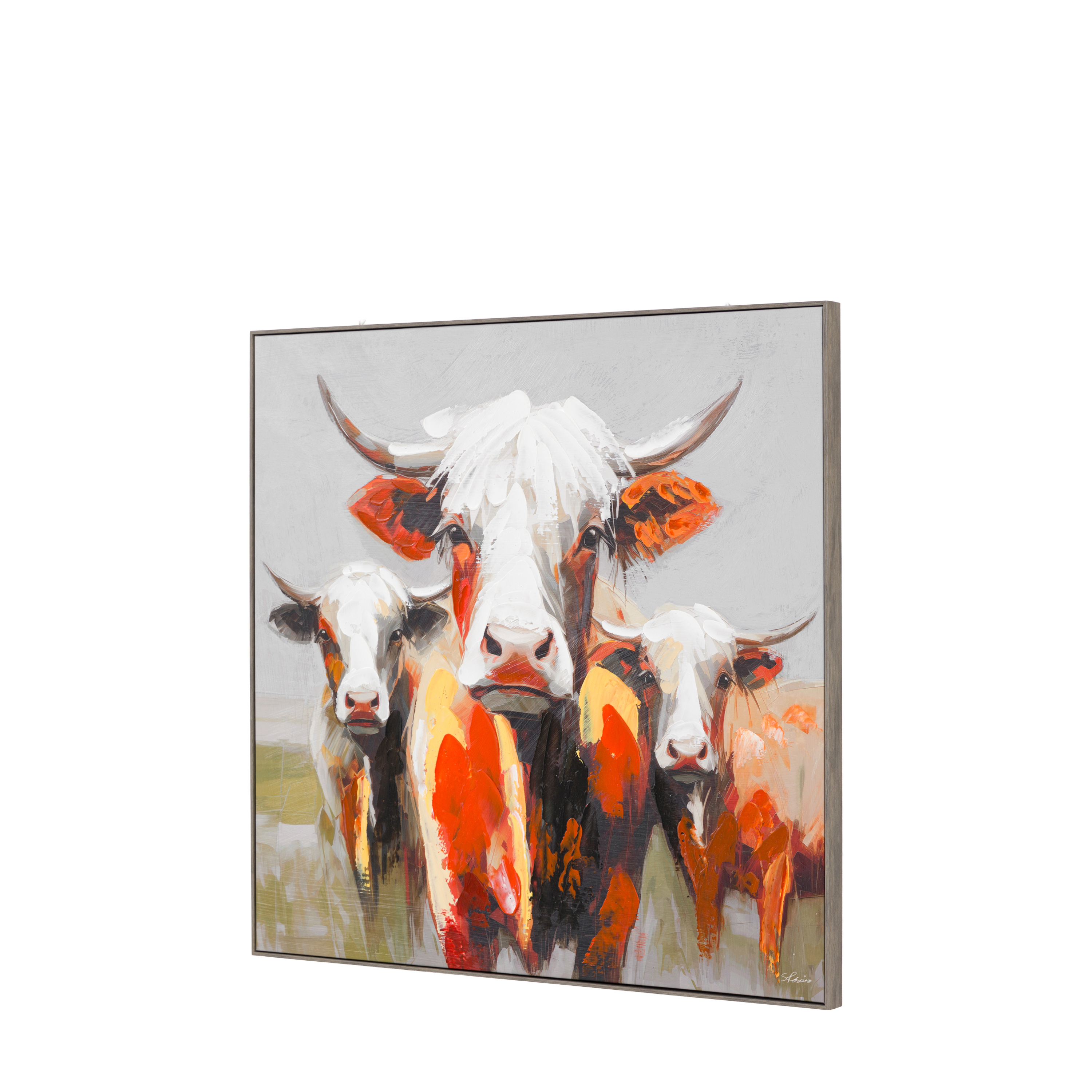 Theano Moo Crew Framed Canvas by Gallery Living | Style Our Home