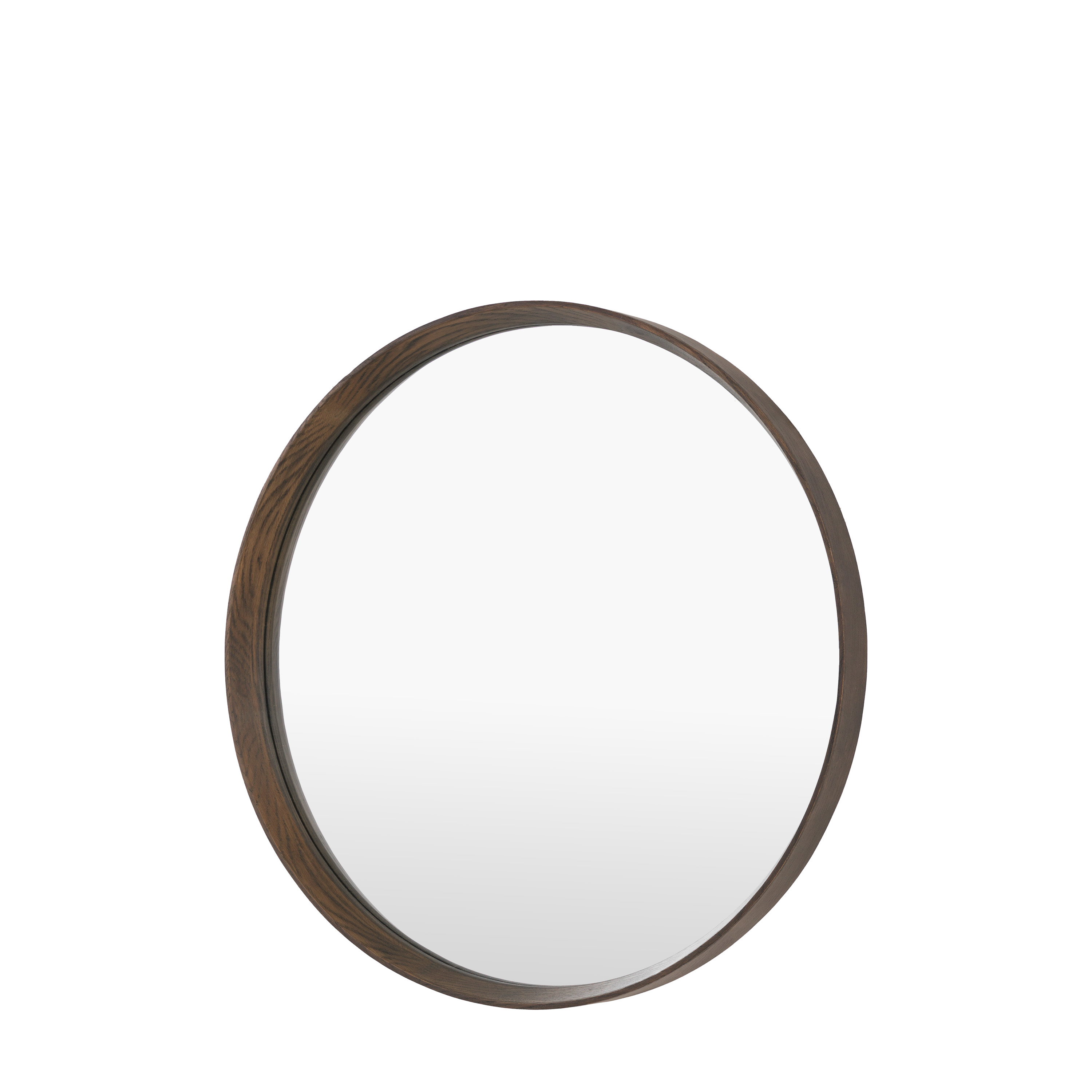 Helsano Round Mirror Walnut by Gallery Living | Style Our Home