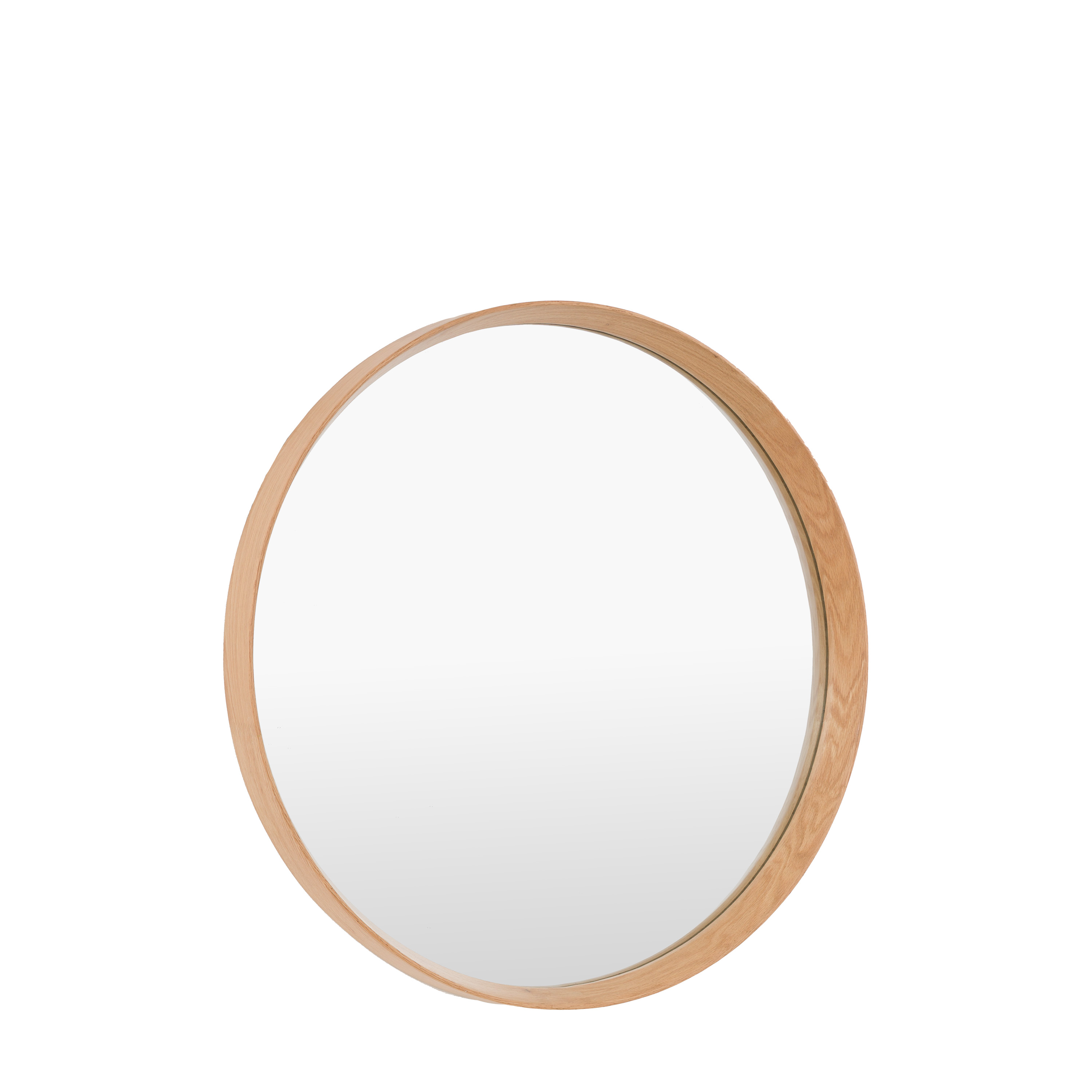 Helsano Round Mirror Oak by Gallery Living | Style Our Home