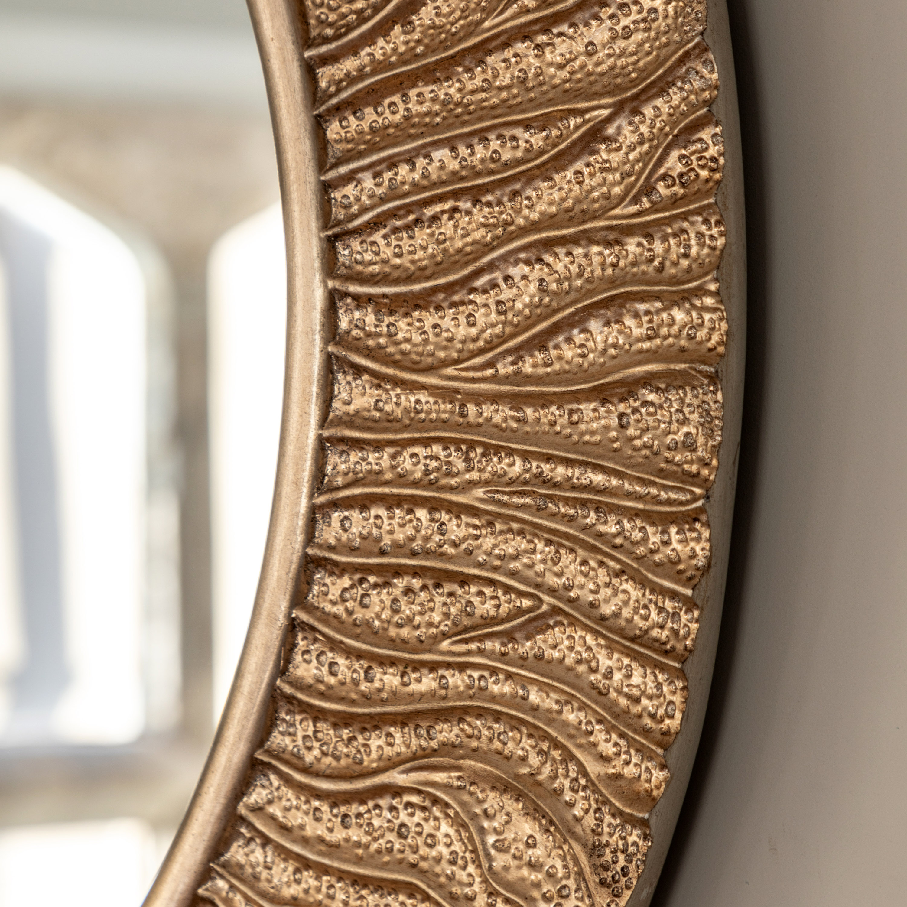 Falano Round Mirror Gold by Gallery Living | Style Our Home