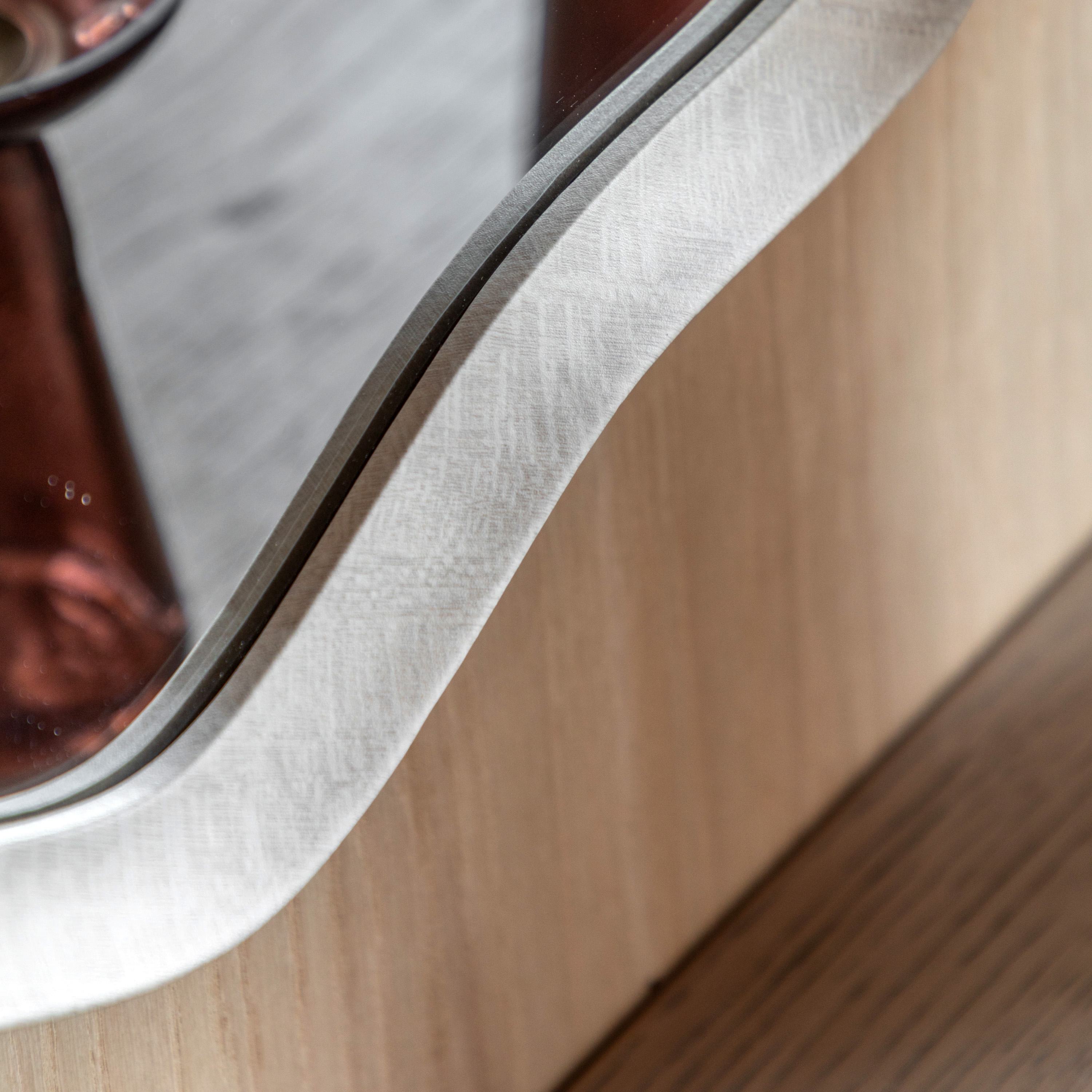 Monano Wave Round Mirror Smoke by Gallery Living | Style Our Home
