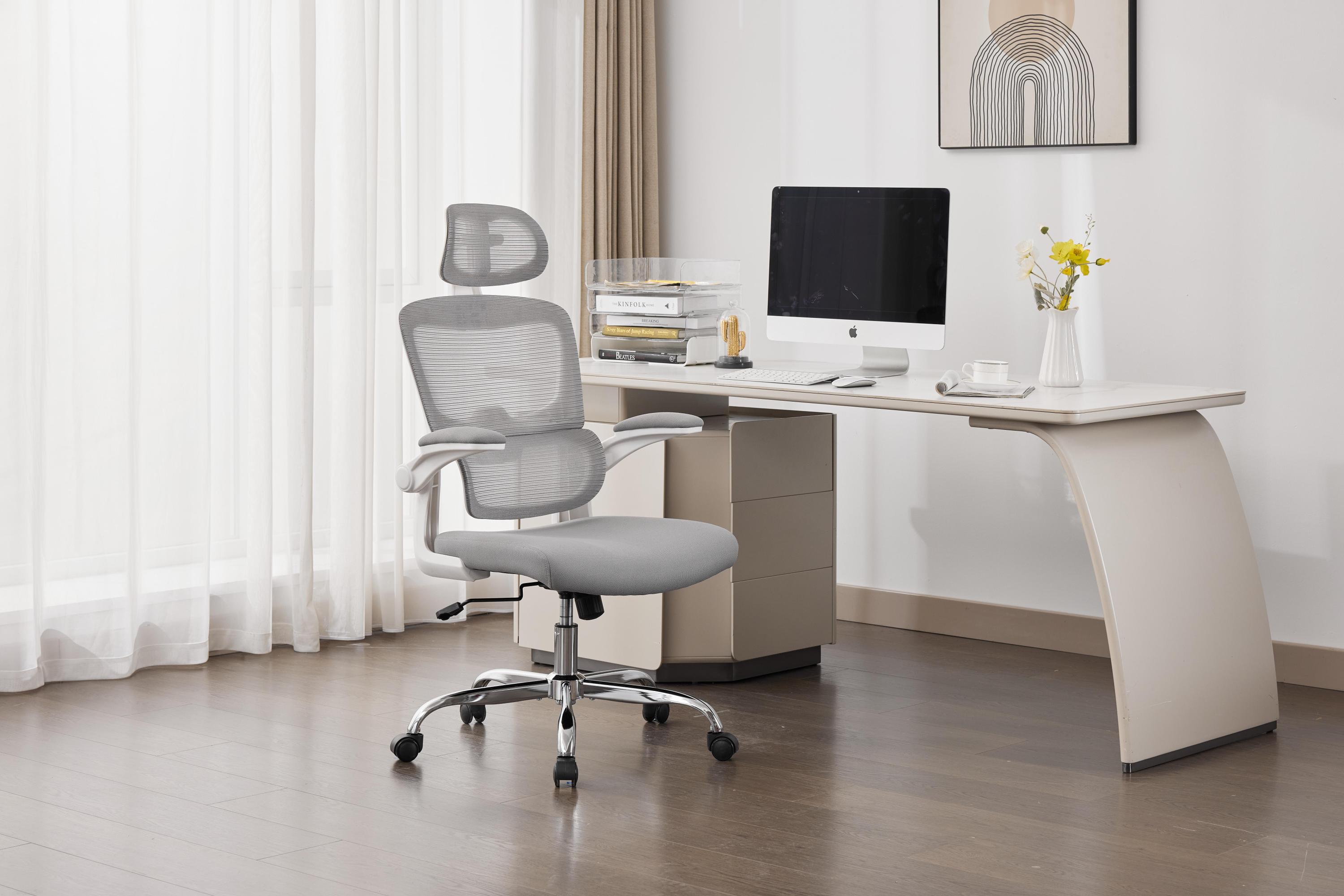 Remingmore Supreme Mesh Grey & White Office Chair by Shankar | Style Our Home