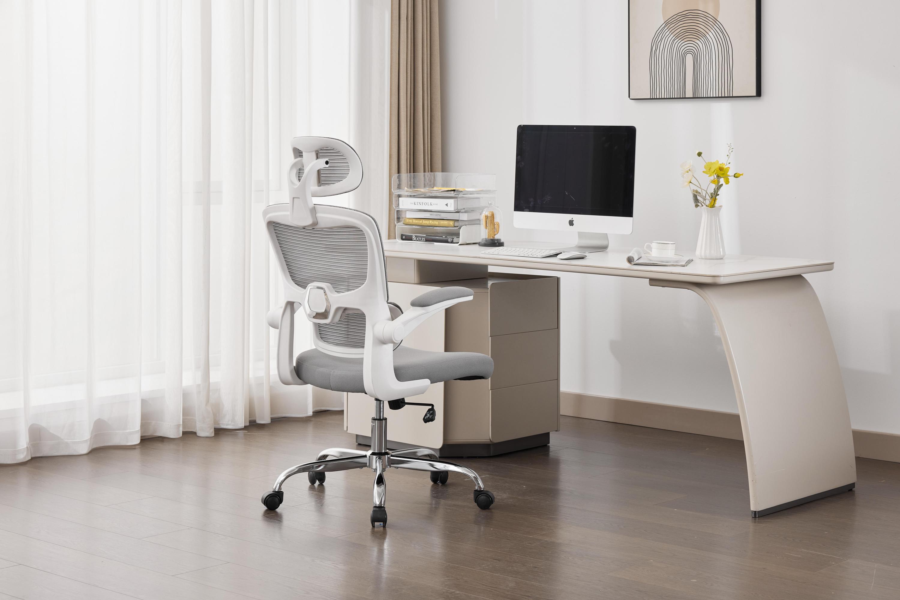 Remingmore Supreme Mesh Grey & White Office Chair by Shankar | Style Our Home