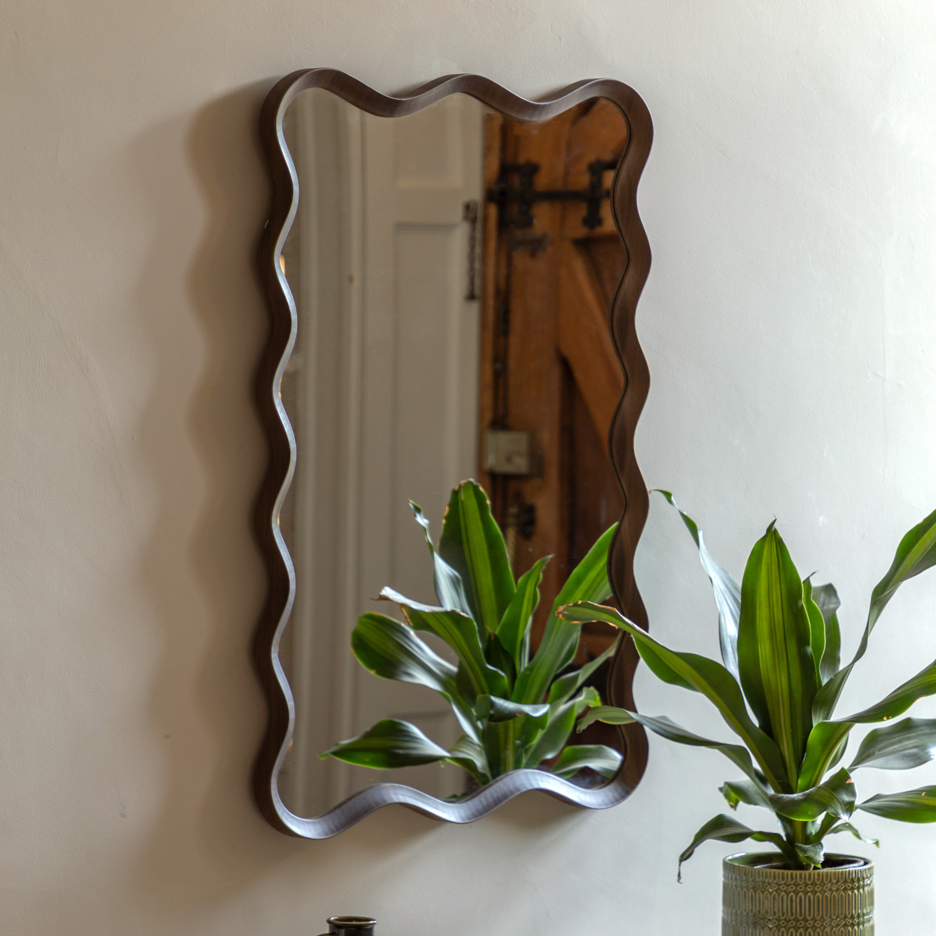 Wiggano Mirror Walnut by Gallery Living | Style Our Home