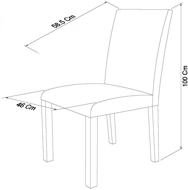 Parker Oak Square Back Chair - Style our Home