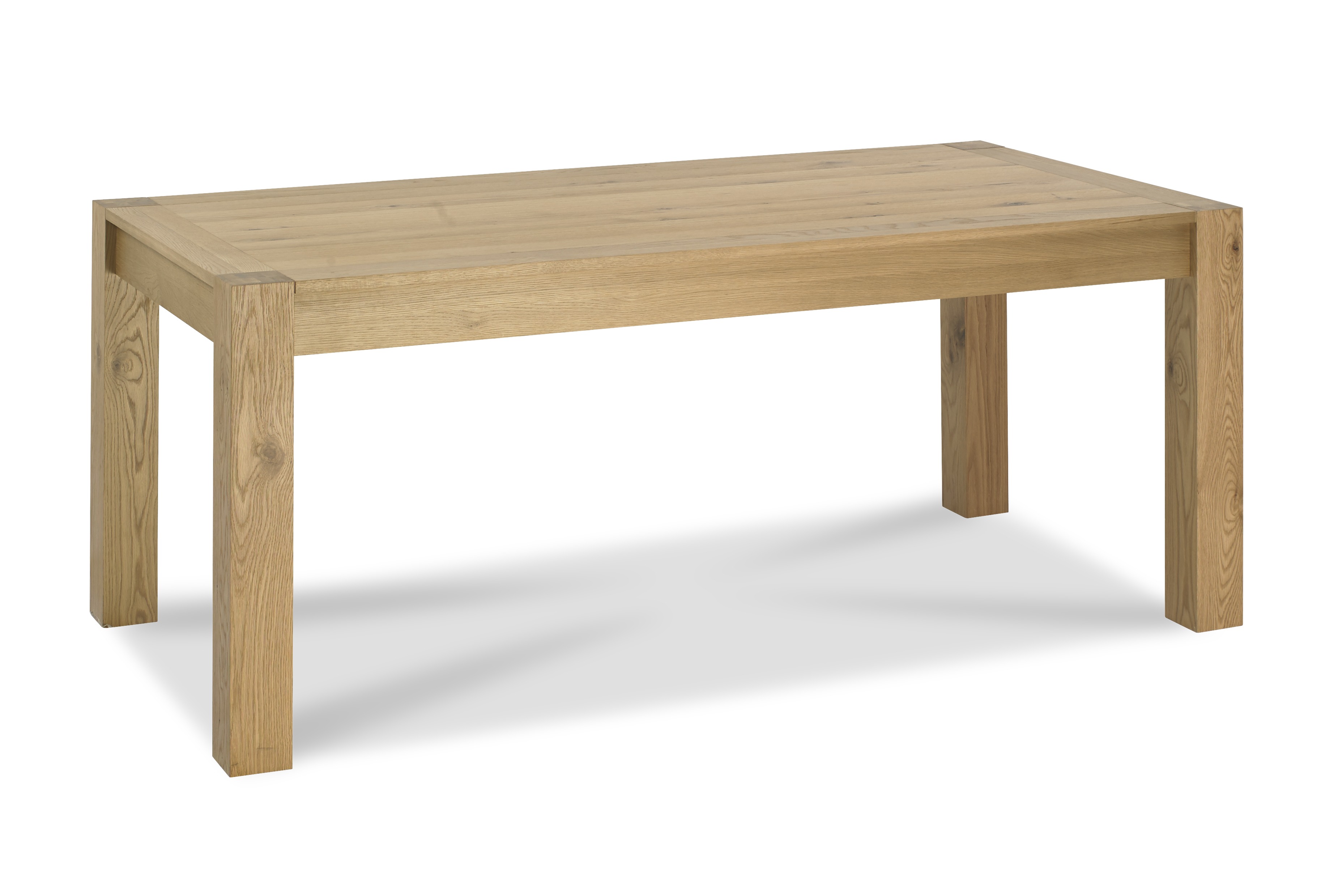 Turin Light Oak Dining Table Large End Oak Extension - Style our Home