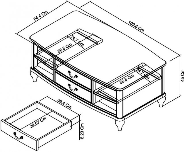 Bordeaux Chalk Oak Coffee Table - Style Our Home