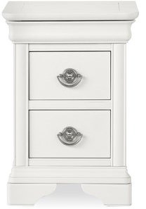 Chantilly White 2 Drawer Nightstand - Style Our Home