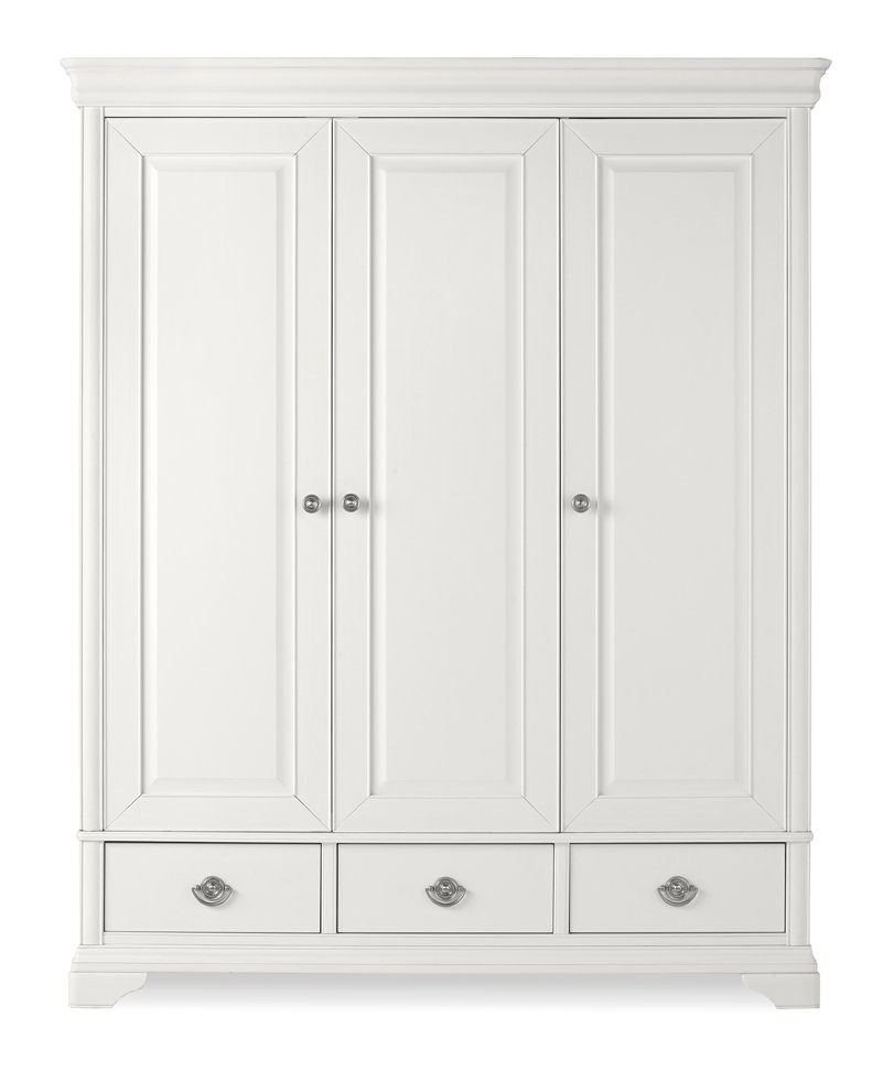 Chantilly White Triple Wardrobe - Style Our Home