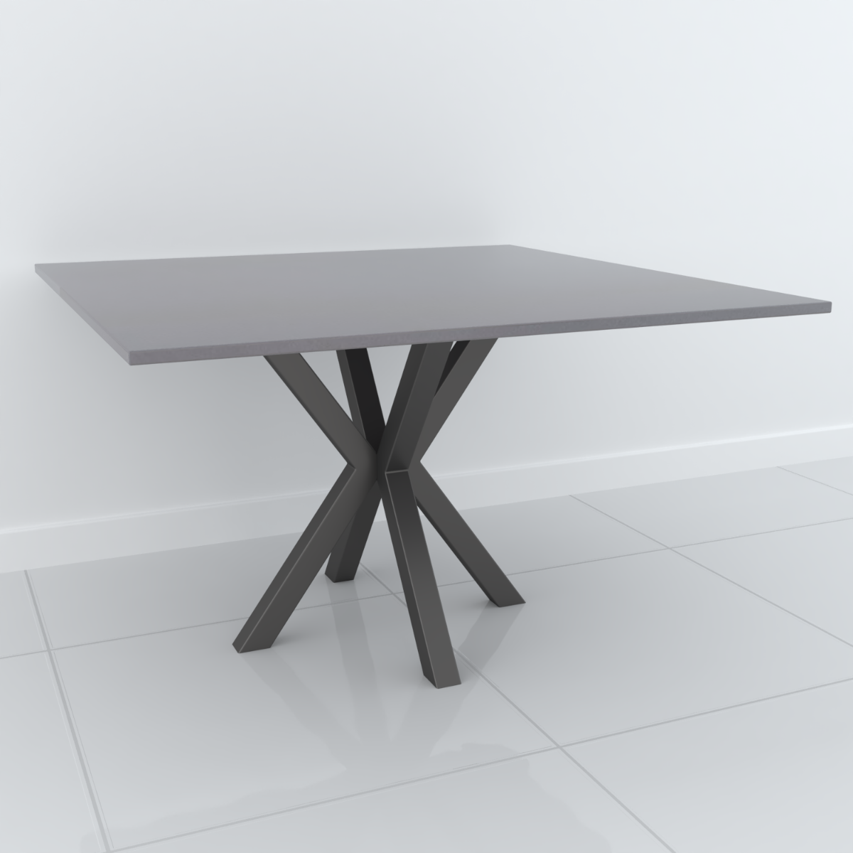 Studio Line Square Dining Table - 4 Seater in Grey by Steve Bristow | Style Our Home