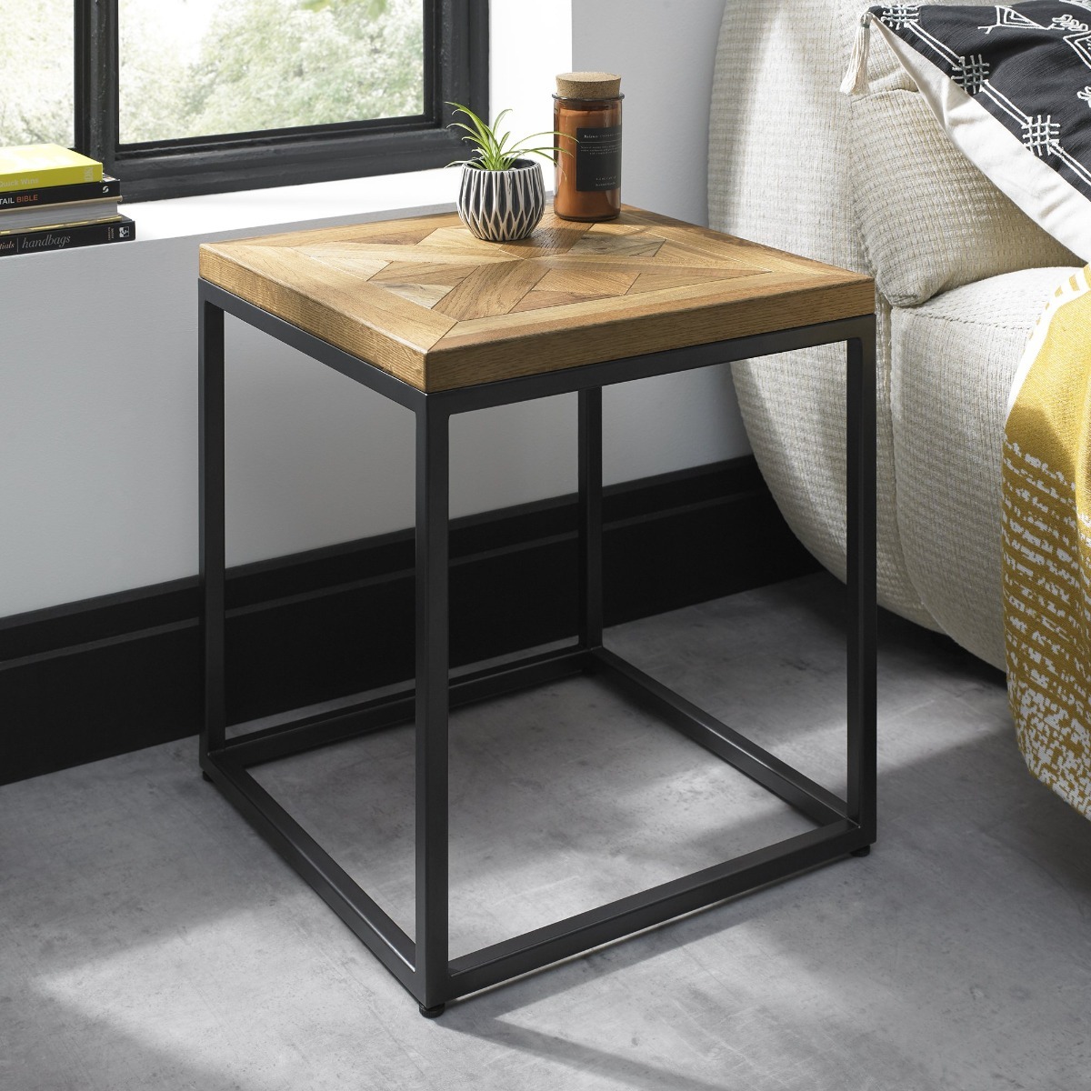 Marque Rustic Oak Lamp Table - Style Our Home
