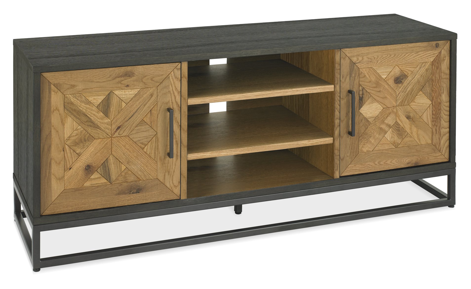 Marque Rustic Oak & Peppercorn Entertainment Unit - Style Our Home