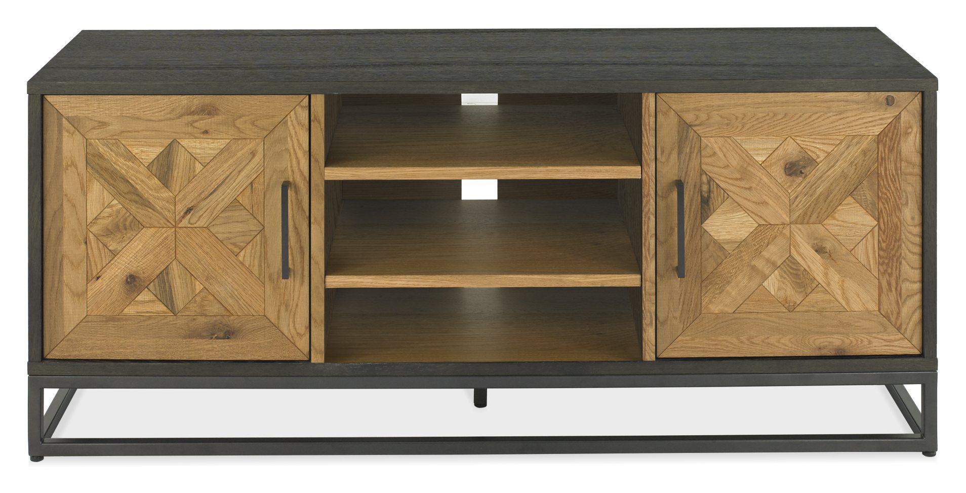 Marque Rustic Oak & Peppercorn Entertainment Unit - Style Our Home