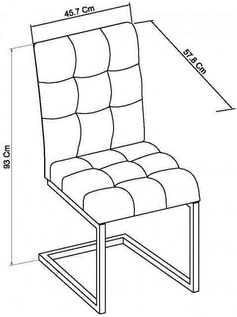  Tivoli Upholstered Cantilever Chair - Style Our Home 