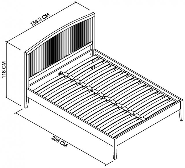 Ashby White Kingsize Slatted Bedstead - Style Our Home