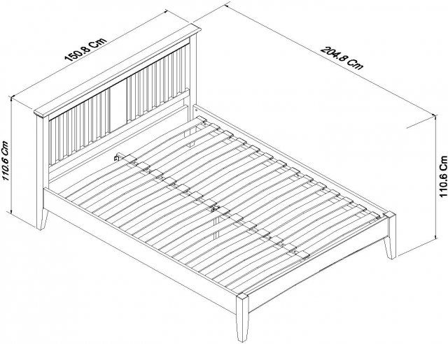 Hampstead Two Tone Double Bedstead - Style Our Home