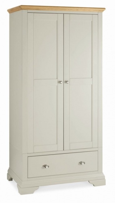 Hampstead Soft Grey & Pale Oak Double Wardrobe - Style Our Home