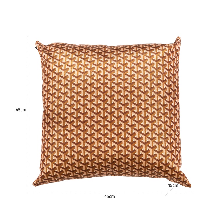 Cushion Phyllisia 50x50 (Geo Shape 3575 Brique Donna BT24004) by  Richmond Interiors | Style Our Home