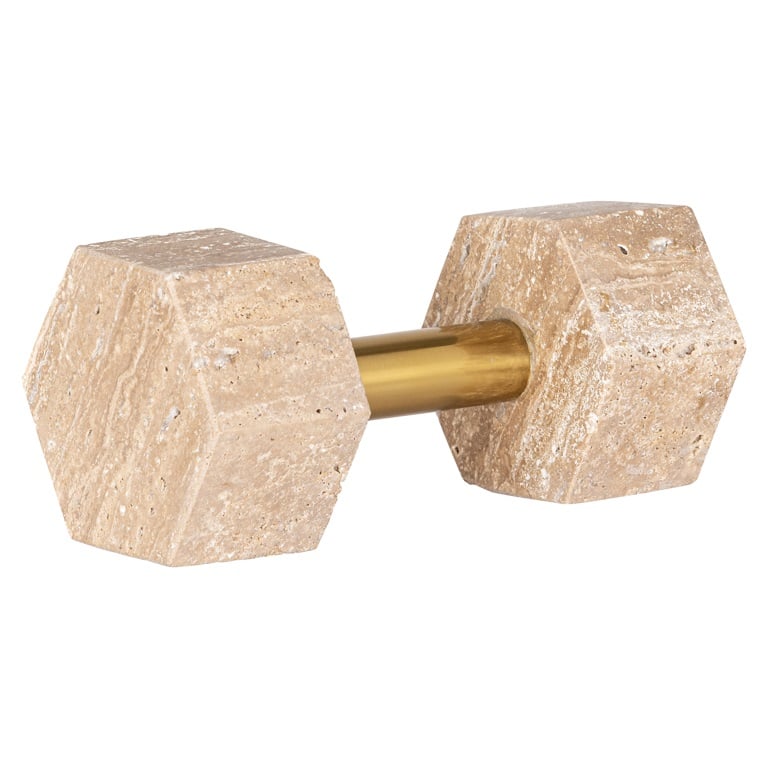 Deco Object Dumble Beige / Shiny Brass (Beige) by  Richmond Interiors | Style Our Home